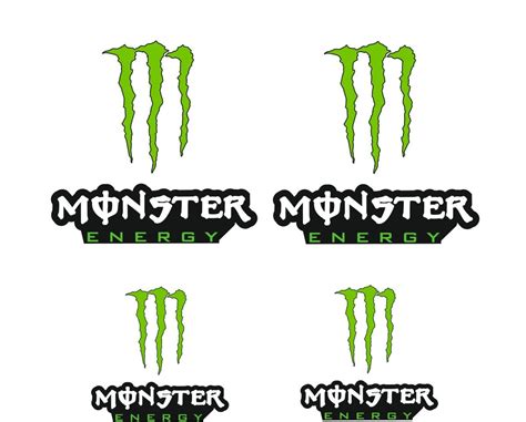 Monster Energy Sponsors Sticker Brake Caliper Sticker