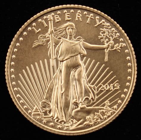 2015 One Tenth Ounce 999 Fine Gold Lady Liberty 5 Coin Pristine Auction