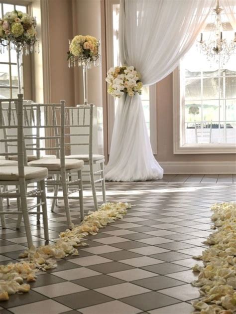 Indoor Wedding Ceremonies Indoor Wedding Ceremony Aisle Decorations