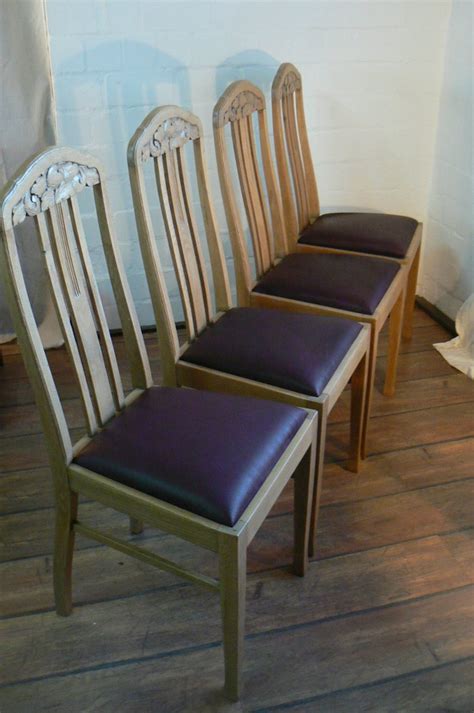 German Antique Oak Dining Chairs Set Of 4 For Sale At Pamono