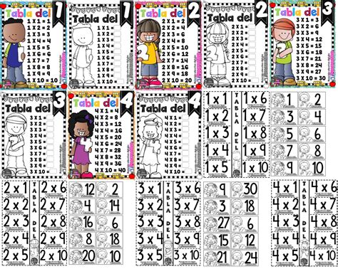 Mi Cuadernillo De Las Tablas De Multiplicar Tabla De Multiplicar Para