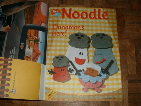 Early Nick Jr Noodle Magazine November 2001 Original Blues Clues
