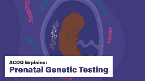 Acog Explains Prenatal Genetic Testing Youtube