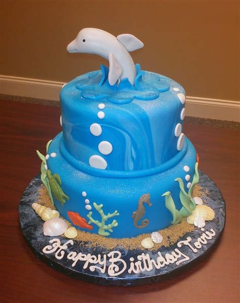 Dolphin Sea Birthday Cake