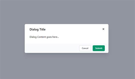 How To Create Premium Dialog Component Using Tailwind Css And React Js Dialog Modal Example