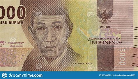 indonesische 5000 rupiah 2016 banknoten redaktionelles stockfotografie bild von konzepte