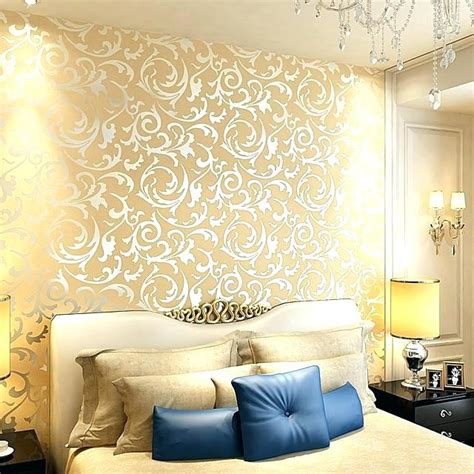 Foil Or Metallic Wallpaper To Brighten Up The Darker Room