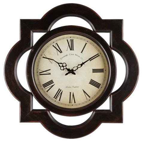 Cooper Classics Lindsey Clock Aged Black Traditional Wall Clocks