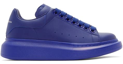 Alexander Mcqueen Blue Oversized Sneakers Lyst Uk
