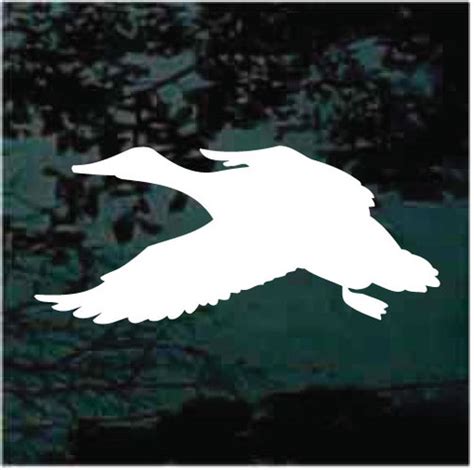 Duck In Flight Silhouette Decals And Stickers Decal Junky