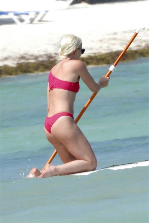 Lindsey Vonn Shows Off Her Athletic Figure In A Red Bikini As She