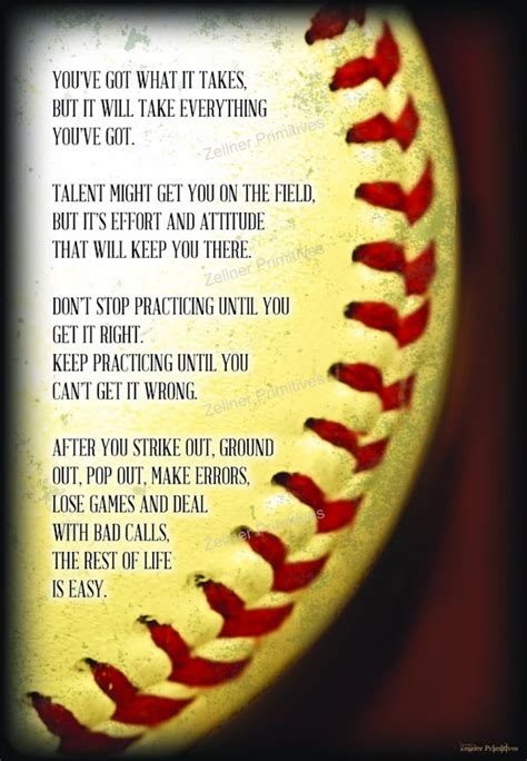 Motivational Baseball And Softball T Large 16 X Etsy
