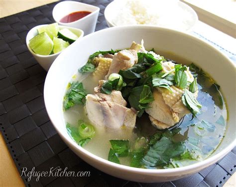 Sgnor Sach Moun Cambodian Chicken Soup Khmer Food Cambodian Food