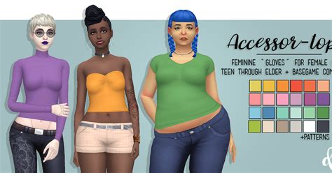 Accessory Tops For Liberated Shortalls Set And Whatever Else Sims 4