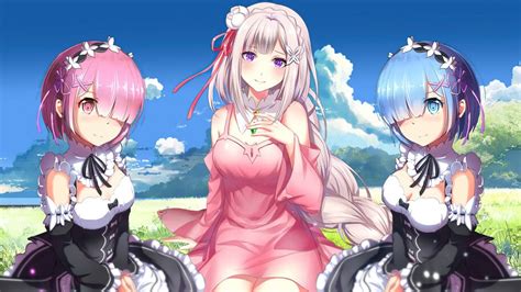 Rezero Anime Girls Ram Emilia Rem 4k 42750 Wallpaper