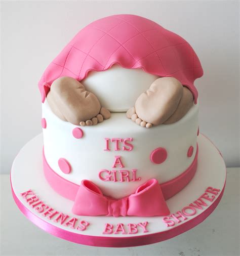 Miss Cupcakes Blog Archive 2 Tiered Pink Baby Bottom Baby Shower Cake