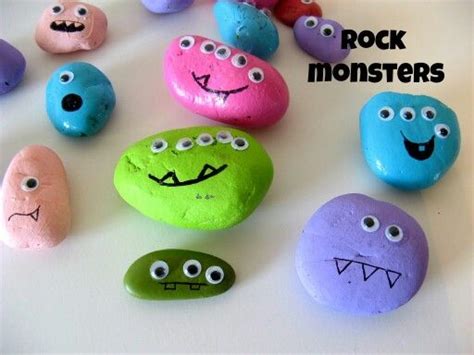 Monster Rocks Crafts For Kids Rock Crafts Crafts