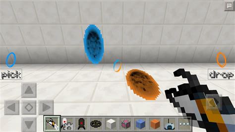 You will enjoy this mod. Portal Gun for Minecraft - Android Apps on Google Play