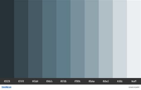 Blue Grey Palette Materialize In 2020 Blue Shades Colors Blue Color