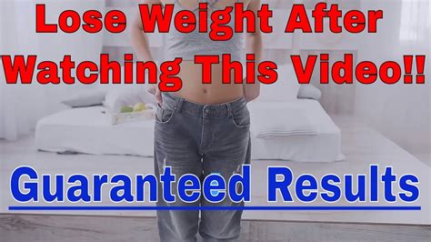 Lose Weight After Watching This Video Youtube