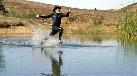 It is possible to run a motorcycle on water. Walking On Water