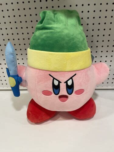 Kirby With Sword Jumbo 16 Large Mega Plush Nintendo Link Sealed New