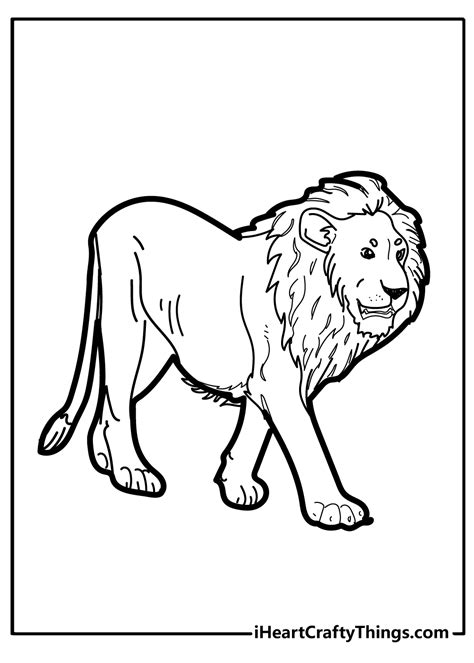 Printable Lion Coloring Pages Updated 2021