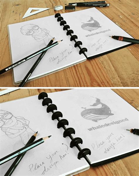 psd sketchbook mockups  creative mind  psd templates
