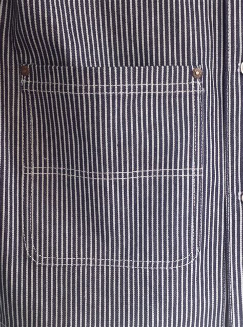 Hickory Stripe Denim Fabric Blue White Railroad Cotton By The Etsy