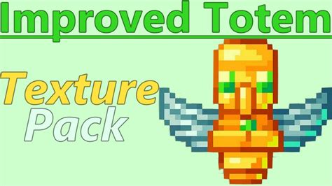 Better Totem Of Undying Minecraft Texture Pack Showcase Download