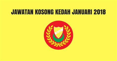 Jawatan kosong 2019 terkini ok? Iklan Jawatan Kosong Tetap SPA Kedah Tutup 7 Februari 2018 ...