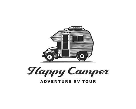 Adventure Rv Camper Car Logo Rv Rental And Tour Logo Designs Template