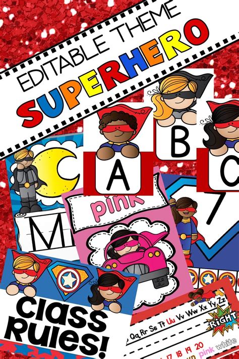 Free Superhero Printables For Classroom Printable Templates