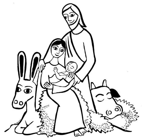 Jesus Birth Coloring Pages - Coloring Home