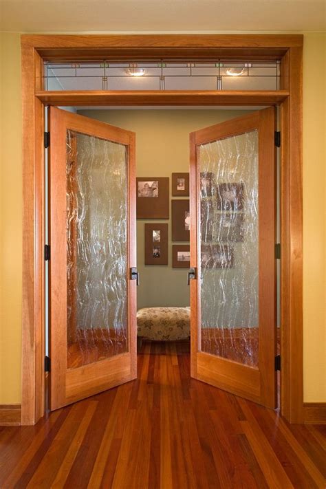 Interior Doors Custom Full Lite Rain Glass Doors With Custom Leaded