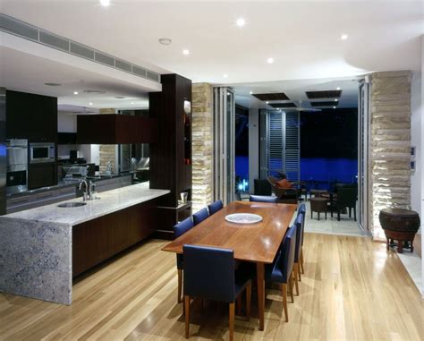 Side Panel Dining Design Modern Kitchen Living Room Dining Interior