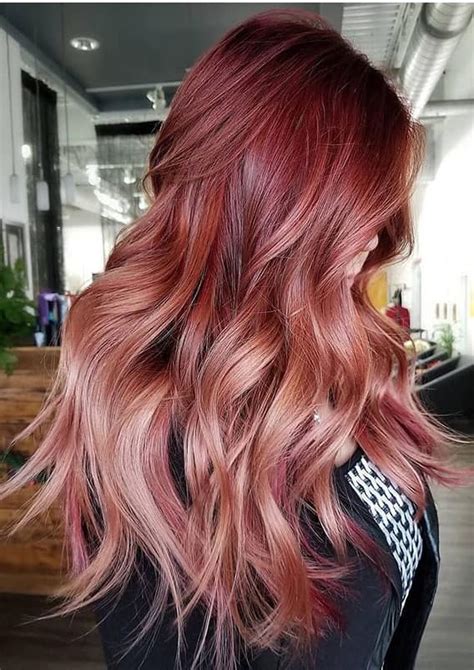 Beautiful Cranberry Balayage Hair Color Shades In 2020