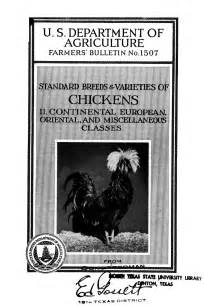 Standard Breeds And Varieties Of Chickens Ii Continental European