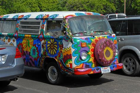 Painted Vw Hippie Van Vw Campervan Van