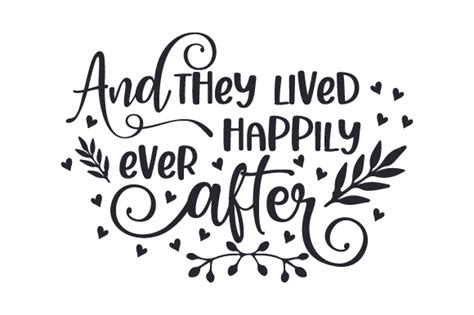 And They Lived Happily Ever After Fichier De Découpe Svg Par Creative Fabrica Crafts · Creative