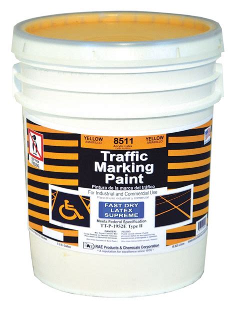 Rae Pour Paint Dispensing Yellow Traffic Zone Marking Paint 6gan2