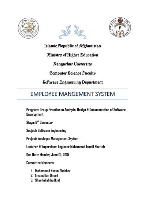 PDF Employee Management System UML Diagrams Use Case Diagram