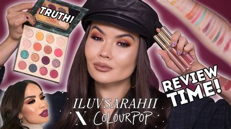 Iluvsarahii X Colourpop Review And Swatches Maryam Maquillage Youtube