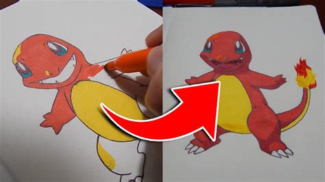 Como Dibujar A Charmander 🔥 Dibujo Paso A Paso De Un Pokémon How To