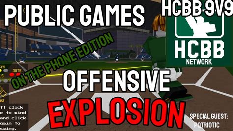 Hcbb 9v9 Public Games Offensive Explosion On The Phone Edition