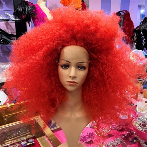 Nicola Magenta Long Wavy Curl Synthetic Lace Front Wig
