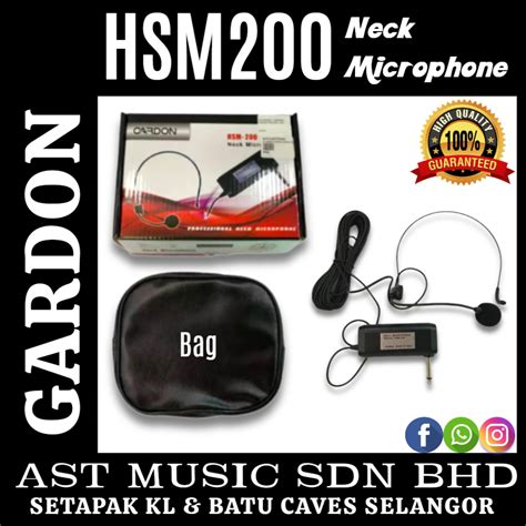 Gardon Hsm200 Neck Microphone Hsm 200 Hsm200 Ast Music Sdn Bhd