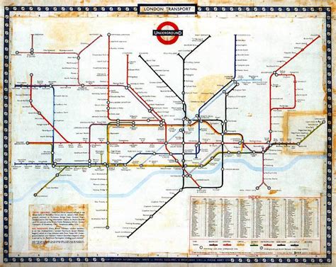 London Underground Map Original