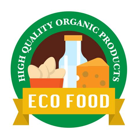 Organic Products Food Label Logo Free Svg