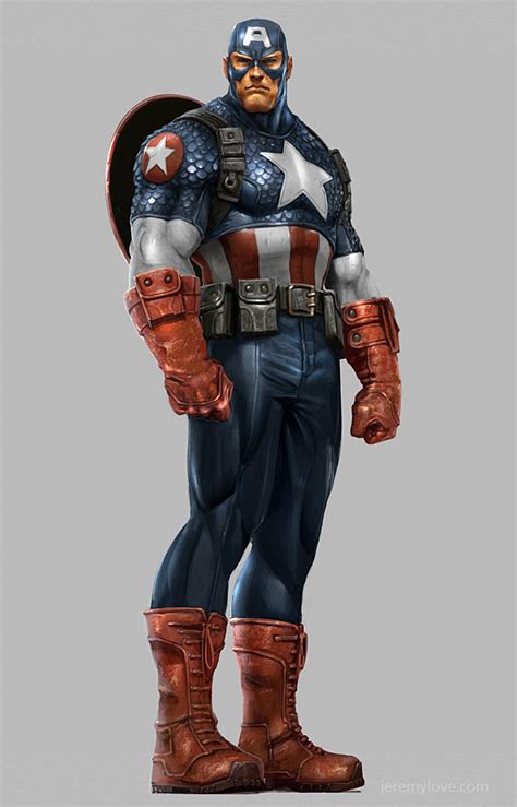 Thor Hulk And Captain America Concept Art For The Avengers